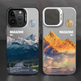 Snow Mountain Landscape Matte Phone Case for iPhone